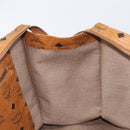 MCM Vicetos Shoulder Bag PVC Leather Brown Gold Tone Auth BA16903-20
