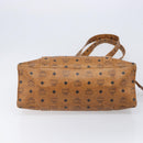 MCM Vicetos Shoulder Bag PVC Leather Brown Gold Tone Auth BA16903-9