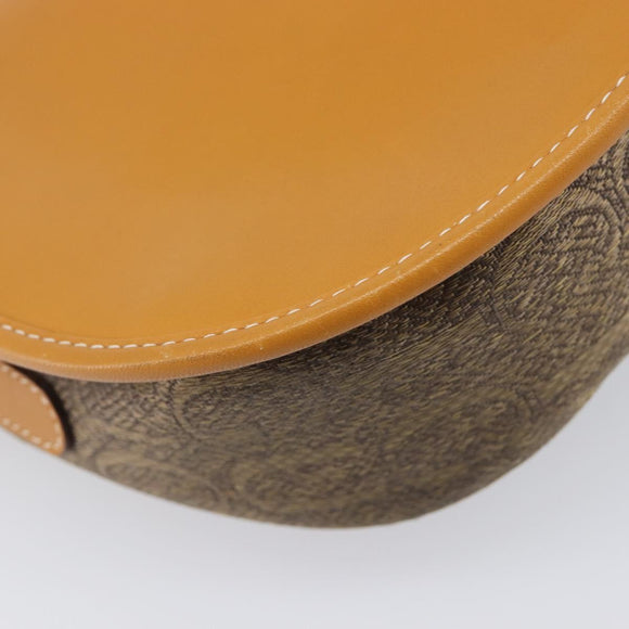 GUCCI Shoulder Bag Leather Brown Gold Tone 007 14 3074 Auth BA16906