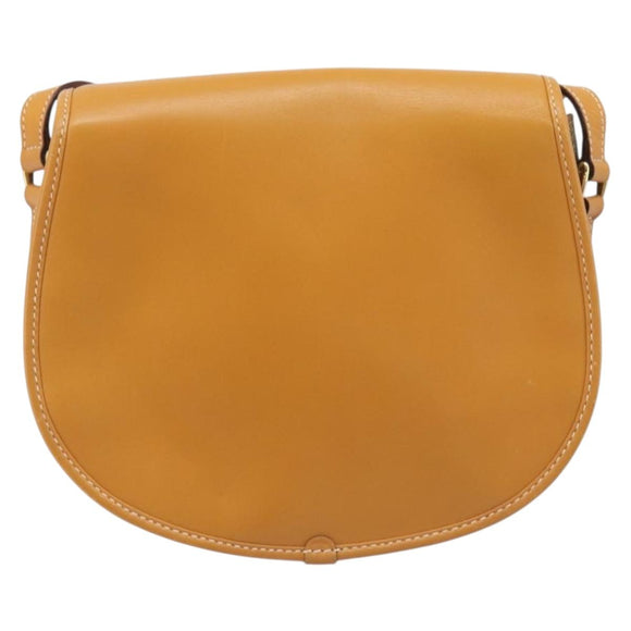 GUCCI Shoulder Bag Leather Brown Gold Tone 007 14 3074 Auth BA16906
