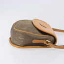 GUCCI Shoulder Bag Leather Brown Gold Tone 007 14 3074 Auth BA16906-4