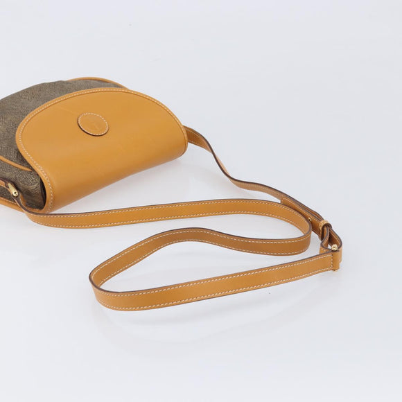 GUCCI Shoulder Bag Leather Brown Gold Tone 007 14 3074 Auth BA16906