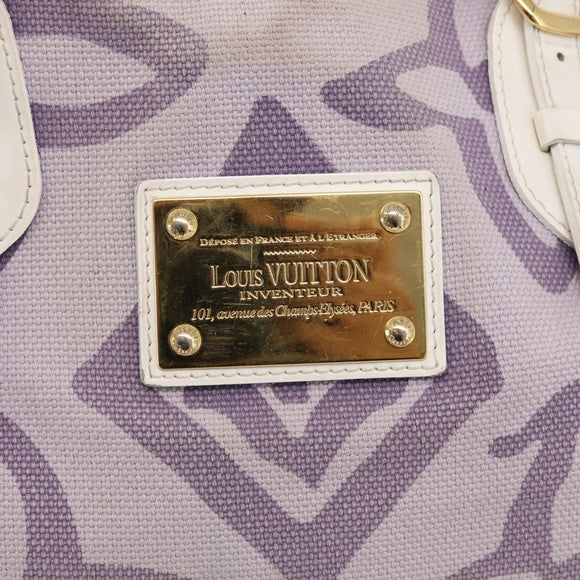 LOUIS VUITTON Cruise Line Taicienne PM Bag Canvas Lila M95680 LV Auth BA16908