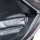 BALLY Quilted Chain Shoulder Bag Leather Black Gold Auth BA1691-18