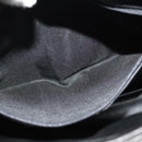 BALLY Quilted Chain Shoulder Bag Leather Black Gold Auth BA1691-20