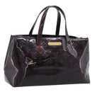 LOUIS VUITTON Monogram Vernis Wilshire PM Hand Bag Amarante M93641 Auth BA16910-1