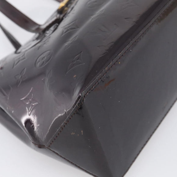 LOUIS VUITTON Monogram Vernis Wilshire PM Hand Bag Amarante M93641 Auth BA16910