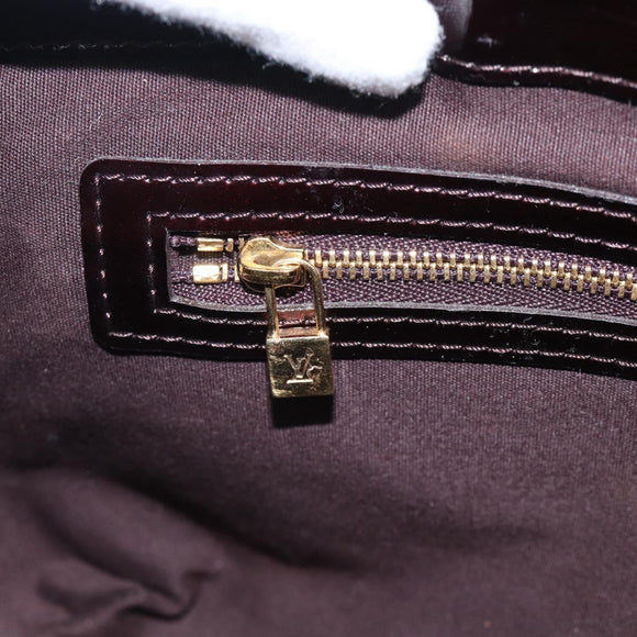 LOUIS VUITTON Monogram Vernis Wilshire PM Hand Bag Amarante M93641 Auth BA16910