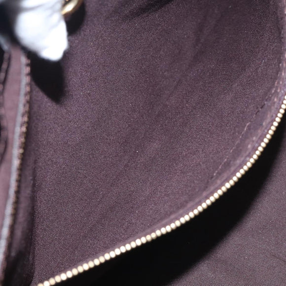 LOUIS VUITTON Monogram Vernis Wilshire PM Hand Bag Amarante M93641 Auth BA16910