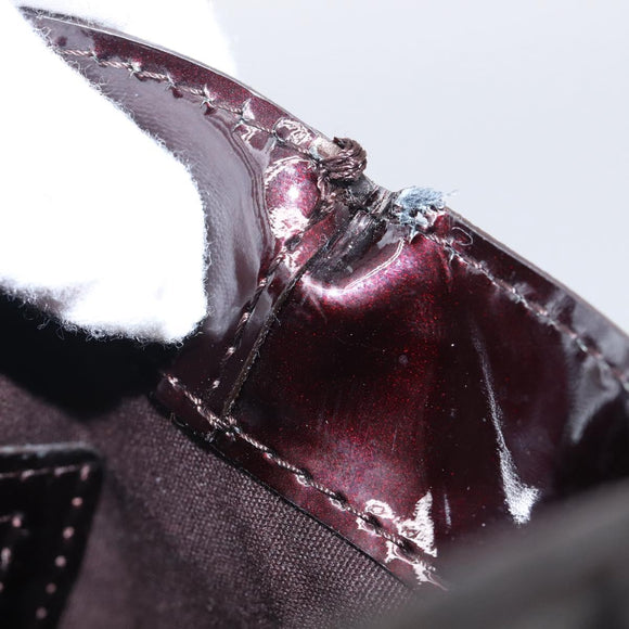 LOUIS VUITTON Monogram Vernis Wilshire PM Hand Bag Amarante M93641 Auth BA16910