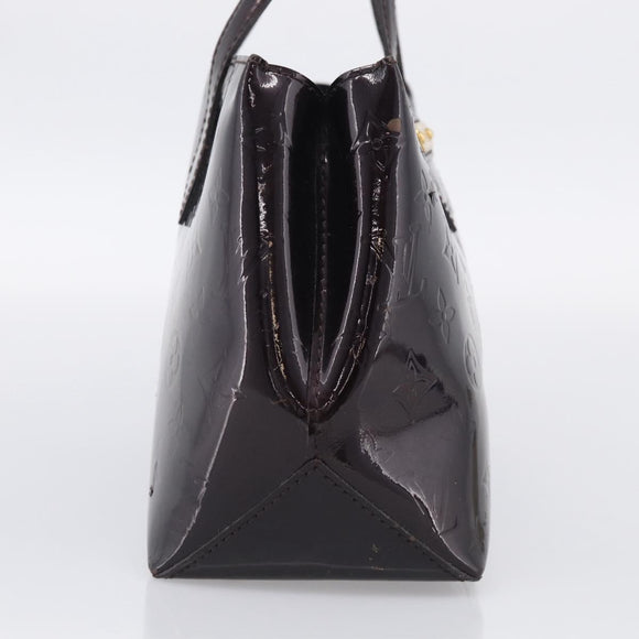 LOUIS VUITTON Monogram Vernis Wilshire PM Hand Bag Amarante M93641 Auth BA16910