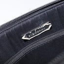 BURBERRY Nova Check Hand Bag Canvas Beige Silver Auth BA16911A-17