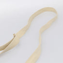 Salvatore Ferragamo Gancini Shoulder Bag Leather White Brown Auth BA16913-8