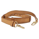 LOUIS VUITTON Shoulder Strap Leather Beige Gold Tone LV Auth BA16915-1