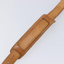 LOUIS VUITTON Shoulder Strap Leather Beige Gold Tone LV Auth BA16915-10