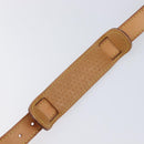 LOUIS VUITTON Shoulder Strap Leather Beige Gold Tone LV Auth BA16915-11