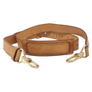 LOUIS VUITTON Shoulder Strap Leather Beige Gold Tone LV Auth BA16915-2