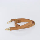 LOUIS VUITTON Shoulder Strap Leather Beige Gold Tone LV Auth BA16915-4
