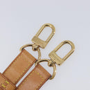 LOUIS VUITTON Shoulder Strap Leather Beige Gold Tone LV Auth BA16915-7
