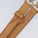 LOUIS VUITTON Shoulder Strap Leather Beige Gold Tone LV Auth BA16915-8