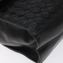 BALLY Hand Bag Leather Black Gold Auth BA1692-14