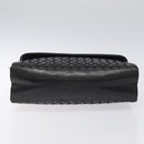 BALLY Hand Bag Leather Black Gold Auth BA1692-5