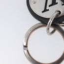 LOUIS VUITTON LV Circle Key Holder Metal Silver Black M67362 LV Auth BA16929-10