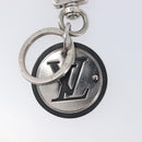 LOUIS VUITTON LV Circle Key Holder Metal Silver Black M67362 LV Auth BA16929-5