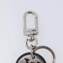 LOUIS VUITTON LV Circle Key Holder Metal Silver Black M67362 LV Auth BA16929-7