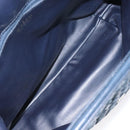 BALLY Shoulder Bag Leather Navy Gold Auth BA1693-11