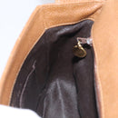 CHANEL Matelasse Shoulder Bag Caviar Skin Brown Gold Tone CC Auth BA16932V-21