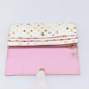 LOUIS VUITTON Monogram Multicolor Portefeiulle Sarah White M93532 Auth BA16933-15