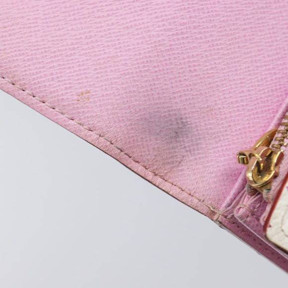 LOUIS VUITTON Monogram Multicolor Portefeiulle Sarah White M93532 Auth BA16933