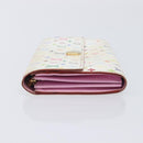 LOUIS VUITTON Monogram Multicolor Portefeiulle Sarah White M93532 Auth BA16933-6