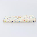 LOUIS VUITTON Monogram Multicolor Portefeiulle Sarah White M93532 Auth BA16933-7