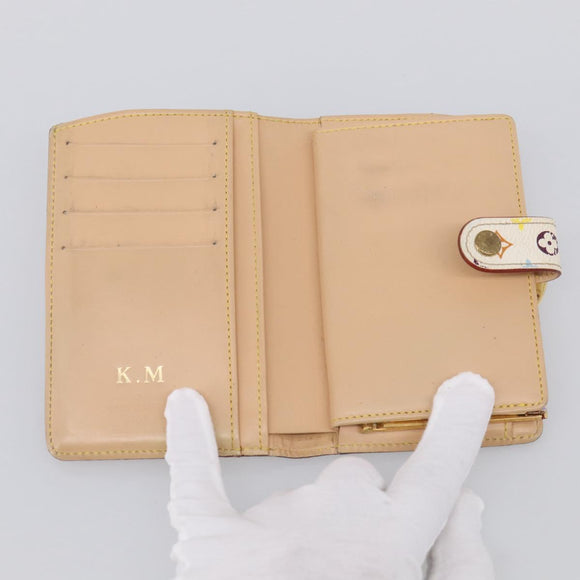 LOUIS VUITTON Multicolor Porte Monnaie Billets Viennois M92987 Auth BA16937