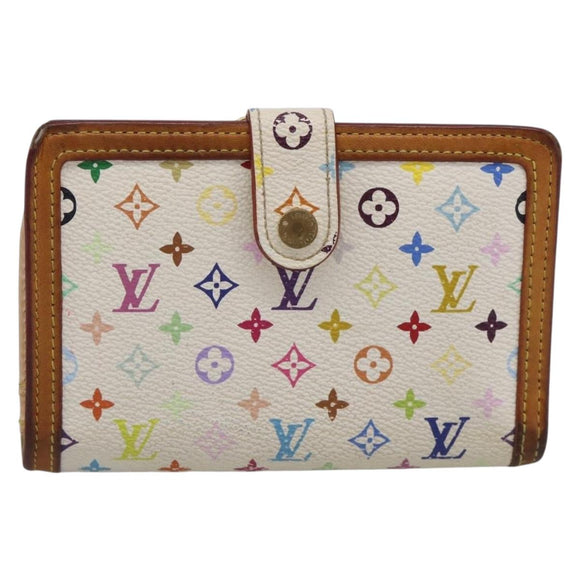 LOUIS VUITTON Multicolor Porte Monnaie Billets Viennois M92987 Auth BA16937