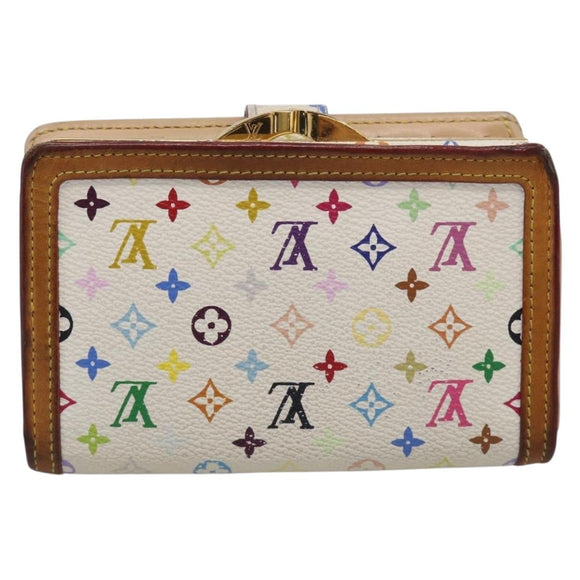 LOUIS VUITTON Multicolor Porte Monnaie Billets Viennois M92987 Auth BA16937