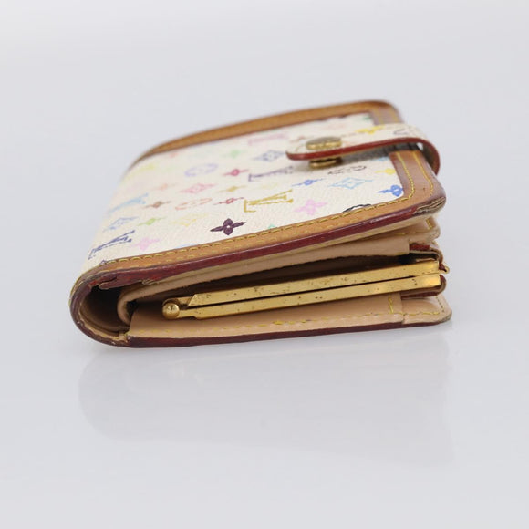 LOUIS VUITTON Multicolor Porte Monnaie Billets Viennois M92987 Auth BA16937