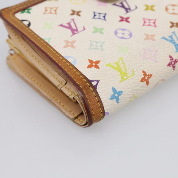 LOUIS VUITTON Multicolor Porte Monnaie Billets Viennois M92987 Auth BA16937