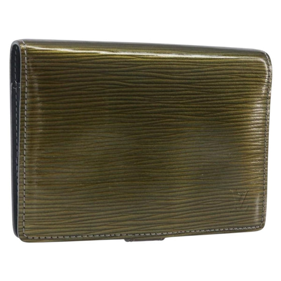 LOUIS VUITTON Cyber Epi Agenda PM Day Planner Cover Green M99080 LV Auth BA16939