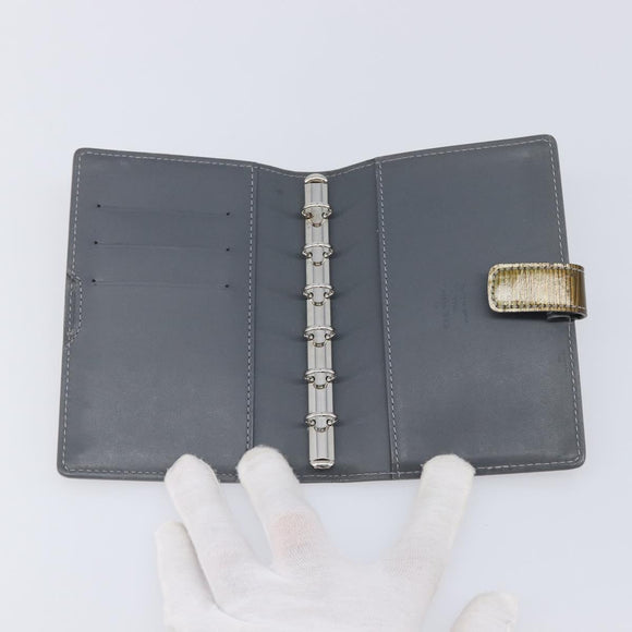 LOUIS VUITTON Cyber Epi Agenda PM Day Planner Cover Green M99080 LV Auth BA16939