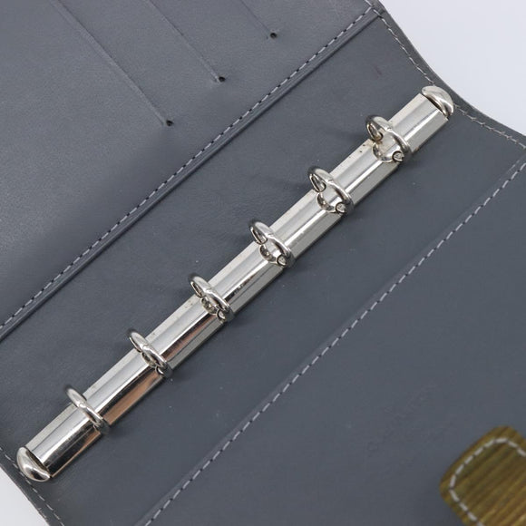 LOUIS VUITTON Cyber Epi Agenda PM Day Planner Cover Green M99080 LV Auth BA16939