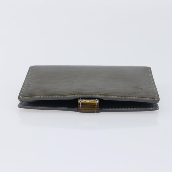 LOUIS VUITTON Cyber Epi Agenda PM Day Planner Cover Green M99080 LV Auth BA16939