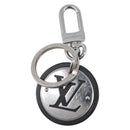 LOUIS VUITTON LV Circle Key Holder Metal Silver Black M00741 LV Auth BA16940-2