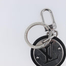 LOUIS VUITTON LV Circle Key Holder Metal Silver Black M00741 LV Auth BA16940-4
