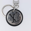 LOUIS VUITTON LV Circle Key Holder Metal Silver Black M00741 LV Auth BA16940-9