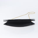 Cartier Chain Shoulder Bag cotton Black Gold Tone Auth BA16941-10
