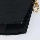 Cartier Chain Shoulder Bag cotton Black Gold Tone Auth BA16941-13