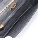 Cartier Chain Shoulder Bag cotton Black Gold Tone Auth BA16941-21